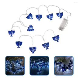 Candle Holders Bedroom Jewish Gift Party Patio Powered String Lights LED Hanukkah Decorations