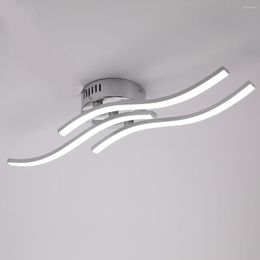 Ceiling Lights 85-265V 18W 3Light Wave Modern Hanging Light Pendant Lamp Warm White For Kitchen Living Bedroom
