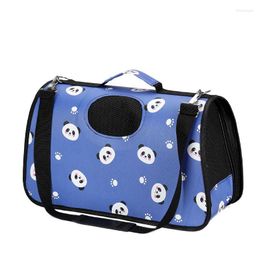 Cat Carriers Cartoon Pet Carrier Bag Small Dogs Backpack Carring Pets Cage Walking Outdoor Travel Kitten Hanging With Handle