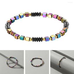 Strand Women's Bracelet With Black Gallstone Bead Magnetic Wrist Decoration Band Girls' Elegant Fashion