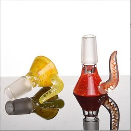 Royal PIPES 14mm Horn Glass Bowl Piece with Honeycomb Funnel Screen Colors Smoking Accessories for Bongs