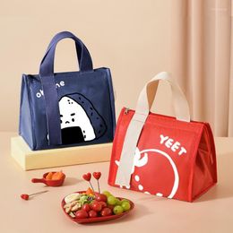 Dinnerware Sets Lunch Bags For Children Storage Containers Portable Lovely Insulated Box Oxford Cloth Thermal Bento Tote Sack Cooler