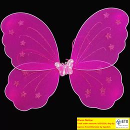 Children Day Party Show Clothing Exquisite Small Angel Butterfly Wing Net Yarn Floral Wings Fairy Clothes