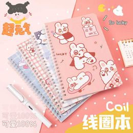 4pcs A5 Coil Notebook Cute Korean Version of Small Fresh Student Planner 2022 School Supplies New