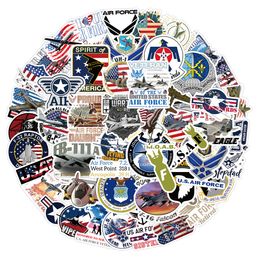 Pack of 50Pcs Wholesale US Air Force Stickers Waterproof Sticker For Luggage Laptop Skateboard Notebook Water Bottle Car decals Kids Gifts Toys