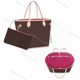 Tote Frauen Designer Shopping Abendtaschen Luxus Mode Schulter nie Handtasche MM GM Leder kariert geprägt schwarz Totes volle Tasche xx