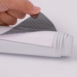Window Stickers SUNICE White Dotted One Way Film Perforated Mesh Self Adhesive Privacy For Home Office 137cm 500cm