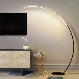 Floor Lamps Modern Home Interior Lighting Standing Lamp Nordic Led Minimalist Iron For Living Room Bedroom Decor Light