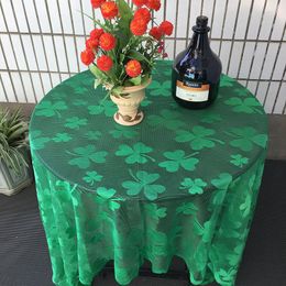 Table Cloth Green Leaves Doily Heart Shaped Flag Runners Tablecloth For St Patricks Day Decoration Runner Classic