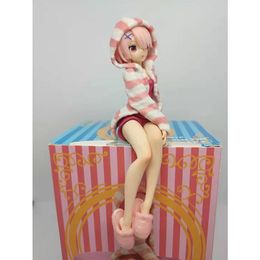 Miniatures Toys ReLife In A Different World From Zero Rem 1/6 PVC 14CM Figure Anime Sexy Collection Model Doll Toy Desk Ornament