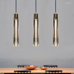 Pendant Lamps Postmodern Luxury Pure Crystal Lamp Indoor Living Room Dining Bar Counter Bedroom Bedside Hanging E14
