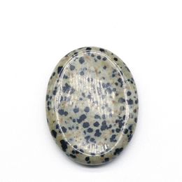 Natural Crystal Dalmation Jasper Gemstone Worry Stone Colourful Massage Healing Energy Worry Stones For Thump