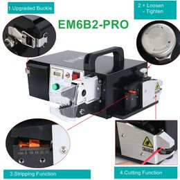 New Electric Terminal Crimping Machine EM6B2 PRO Wire Stripping Cutting Function Crimper Tools EM-6B2 Device 5.5mm2 220V 110V