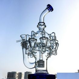 Smoking Pipes Octopus Arms Hookahs Glass Bongs Matrix Perc Recycler Oil Rigs Unique Bong Water Dab Rig 14Mm Joint With Bowl Drop Del Dhehi