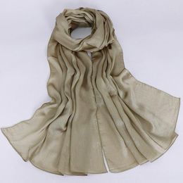 Ethnic Clothing -selling Monochrome Satin Balaclavas Malay Fall Strapless Scarves In Solid Colours