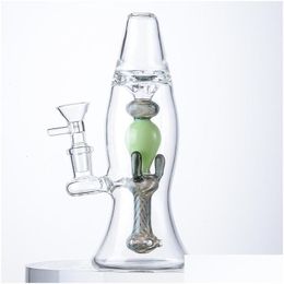 Smoking Pipes Lava Lamp Hookahs Beaker Bong 9 Inch Glass Bongs 14Mm Female Joint Oil Dab Rigs 5Mm Thick Water With Bowl Drop Deliver Dhkgy