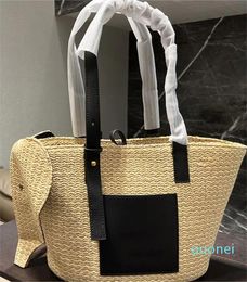 Designer-Luxury Handbags Tote Bag Designer Bags Letter Women Shoulder Bag Classic Straw Fashion Crossbody Messenger Purses Shopping Wallet