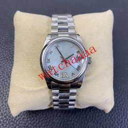 new version Unisex watch 36mm 126200 Silver Dial Blue Luminescent 2813 Movement Automatic Stainless Steel bracelet Men's Women's Fashion Wristwatches