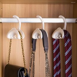 Hangers 2Pcs With Hook Shawls Tie Hat Scarves Storage Handbag Organiser Wardrobe Hanger Rack