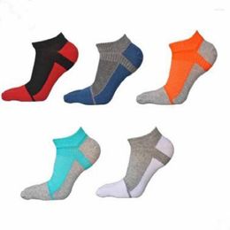 Men's Socks 10 PCS 5 Pairs Of Summer Funny Cute Five Fingers Rainbow Color Striped Printed Ankle Toe Cotton