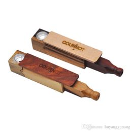 New pure hand-made wood pipe telescopic single-hole cigarette holder