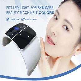 PDT LED Skin Rejuvenation Machine Foldable 7 Colours Light Therapy LED Mask Beauty Salon Equipment for Anti Ageing and Facial Care