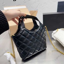 5A designer bag Women MINI tote bags in black quilted lambskin Totes shopping Shoulders Famous shopper purse satchel attaches Handbags 221223