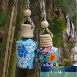 20PCS 15 ml Car hang decoration ceramic Polymer clay essence oil Perfume bottle Hang rope empty bottle XB1