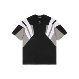 DUYOU Sporty B Swim T-shirt T-shirt oversize con jersey vintage lavaggio lettere ricamate 100% cotone T-shirt da uomo Casual T-shirt basic da donna Top classici DY8773