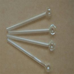 Straight long transparent pan Wholesale Glass Hookah Glass Water Pipe Fittings
