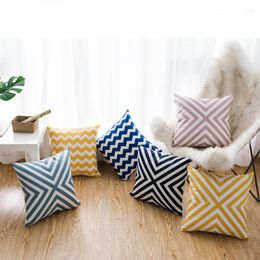 Pillow Cotton Geometric Embroidered Cover Sofa For Car Chair Case 45cmx45cm Without Stuffing Homedecor