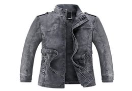 FODE MEN039S Herumn Winter Casual Pocket Button Thermal Leder Jacke Top Coat Fashion Jacken Großgröße 2018 New3946204