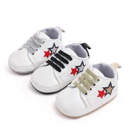 Baby First Walkers Toddler Sneakers PU Leather Newborn Girl Boy Casual Shoes Infant Non Slip Sports Shoes