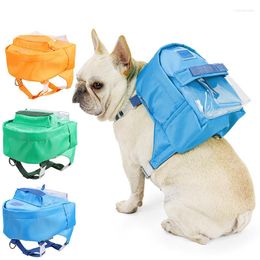 Dog Car Seat Covers Durable Nylon Pet Backpack For Small Medium Dogs Convenient Portable Large-capacity Snack Bag Chest Strap Travel