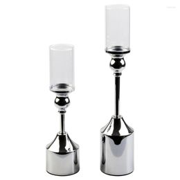 Candle Holders Decorative Glass Holder For Home Decor Dining Table Centerpieces Wedding