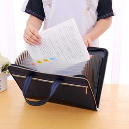 Document Bag Canvas Office Tote Business Multi-layer Oxford Briefcase Female Simple Information Package File Organiser