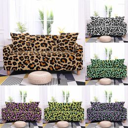 Chair Covers Elastic Sofa Cover For Living Room Leopard Stretch Couch Sectional Slipcover 1/2/3/4 Seater