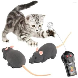 Cat Toys Remote Control Mouse Toy Funny Simulation Electric Pet With Interactive