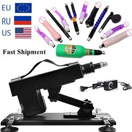 Sex Toys massager Machine Automatic Handsfree Masturbation Pumping Gun Powerful Vibrator for Men Women Adjustable Retractile Dildo Machines