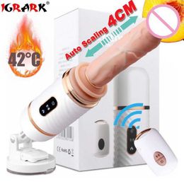 Sex toys massager Wireless Remote Control Automatic Masturbation Pumping Gun Machine Telescopic Dildo Vibrators for Women