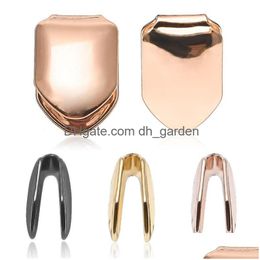 Grillz Dental Grills Metal Lattice Sier Single Hiphop Cap Womens Mens Fashion Accessories 269 Q2 Drop Delivery Jewellery Body Dhgarden Dhvtk