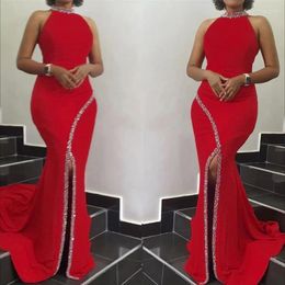 Ethnic Clothing KK Sexy Bodycon Split Dresses Slim Solid Evening Party Dress Fashion Office Ladies 2022 Spring African Female Plus Size