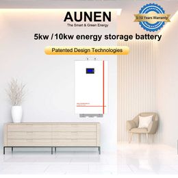 48V 200Ah LiFePO4 Battery Pack 5KWh 10KWh Power 6000Cycle Lithium Iron Phosphate Buitl-in BMS 200A CAN RS485 Monitor EU Tax Free