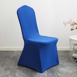 Chair Covers Cover Spandex Solid Colour Anti-slip Stretch Modern Wedding Banquet Party Slipcover Seat Case For Event