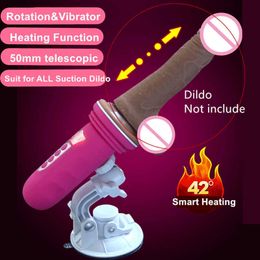 Beauty Items Automatic Dildo sexy Machine Rotating Telescopic Penis G Spot Masturbation Gun With Suction Cup Vibrator for Women