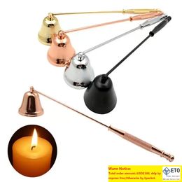 Stainless Steel Candle Wick Cover 4 Colours Oil Lamp Suppressor Equipment Scented Candle extinguisher Tool Hook Sea