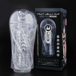 Beauty Items Male Masturbator sexy Toys for Men Artificial Vagina Time Delay Ejaculation Pussy Transparent Silicone Adult products