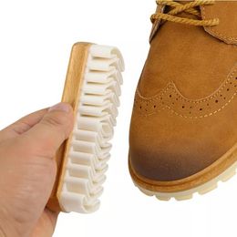 Shoe Brush Sneaker Cleaning Wooden Black Customised TPR Shoe Cleaning-Brush ss1223