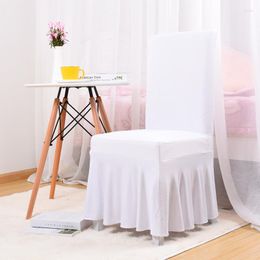 Housses de chaise Couverture moderne blanche pour la noce Spandex Élastique El Use Boutique Size