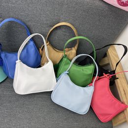 Designer Shoulder Bag For Women Nylon Mini Handbag 2021 Underarm Luxury Lady Brand Bags Yellow Green Blue Black Top Quality2521